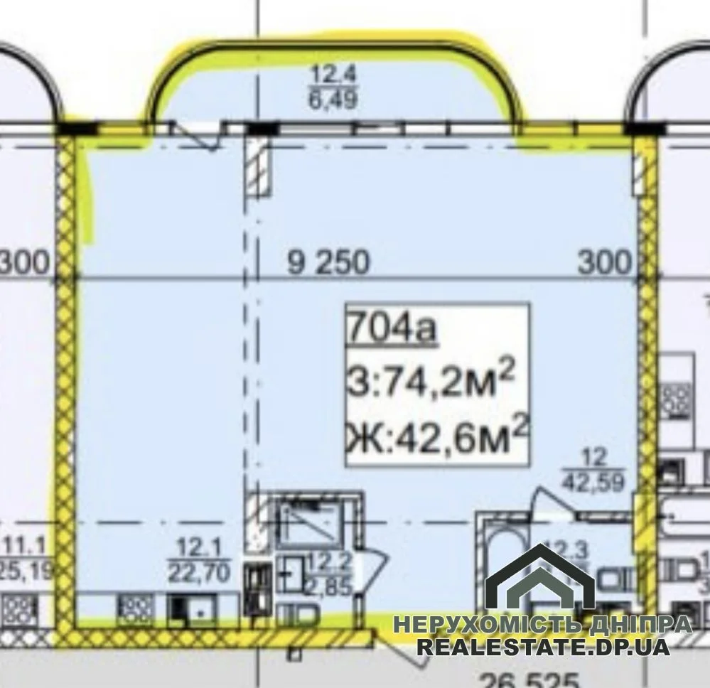 Продам 2 кімнатну квартиру 75 м ЖК Neboshill NEBOS'HILL ЖК Небосхил Вернадського вул. 35 Н · 1