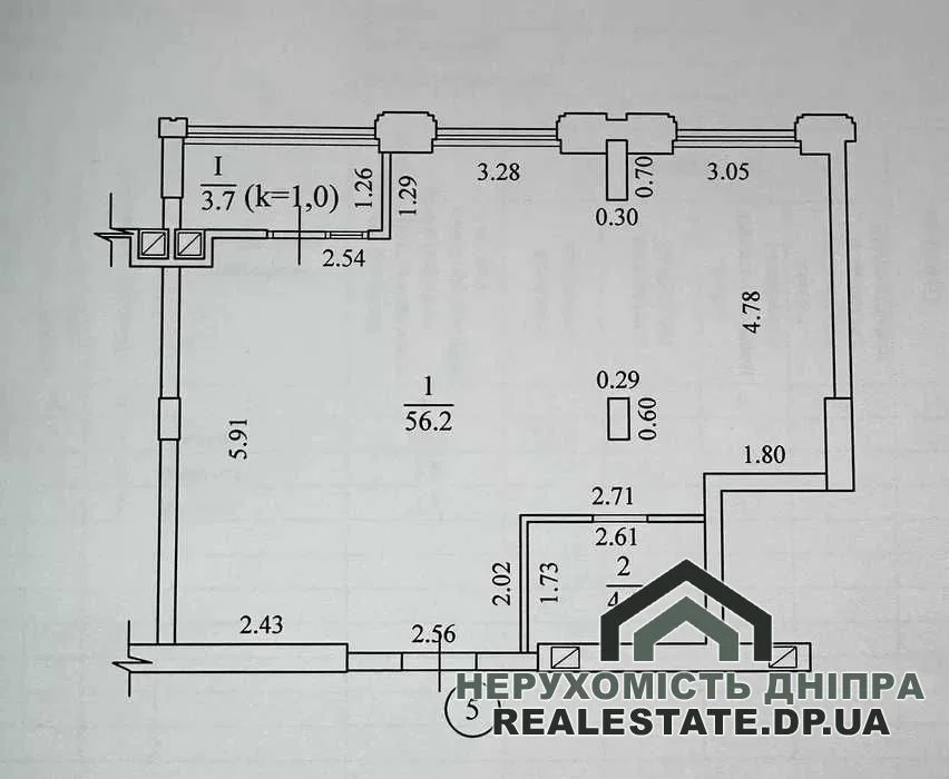 Продам 3к квартиру  64.40 м² в центрі міста Дніпра, ЖК Женева. ЖК Geneve · 2