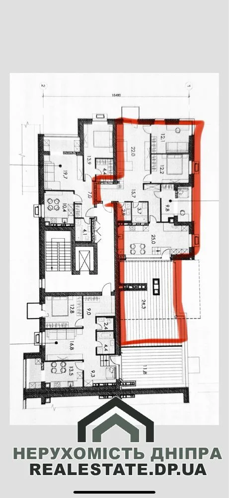 Продам 3к с терасою 131м² ЖК Forest hill · 4