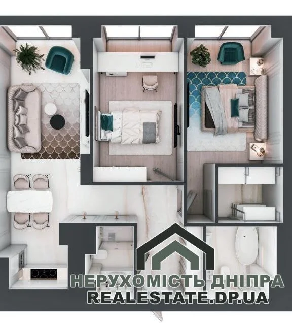 Продам 2 кімнатну квартиру 75 м ЖК Neboshill NEBOS'HILL ЖК Небосхил Вернадського вул. 35 Н · 4