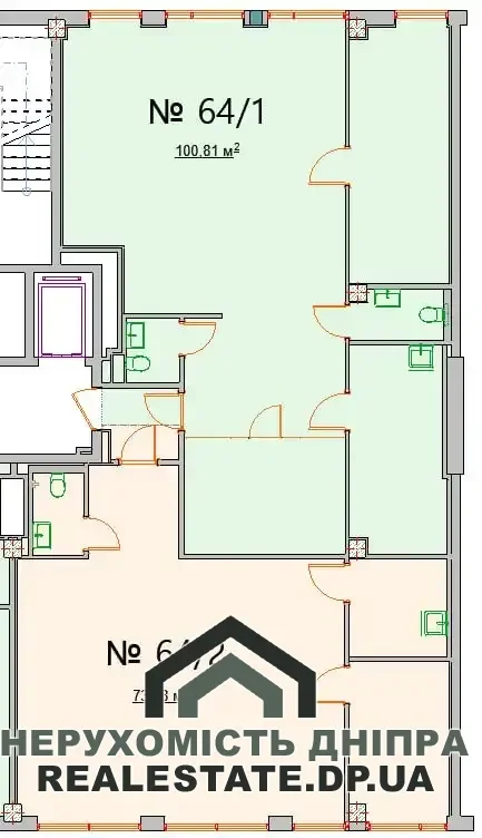 Продам 5к квартиру 173 м² ЖК Фестивальний · 3