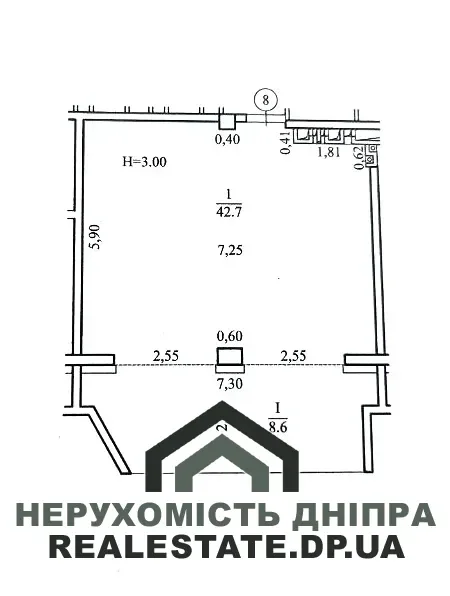 Продам 2х комнатную квартиру 59,9 м² ЖК Рибінский Comfort район подстанции возле Дафі · 4