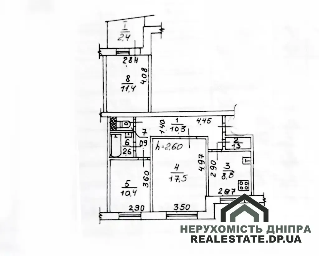 Продам 3к квартиру 65.6 м² ж/м Парус ул. Гидропарковая 9 · 1