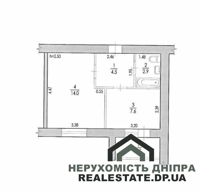 Продам 1 кімнатну квартиру 30.80 м² · 3