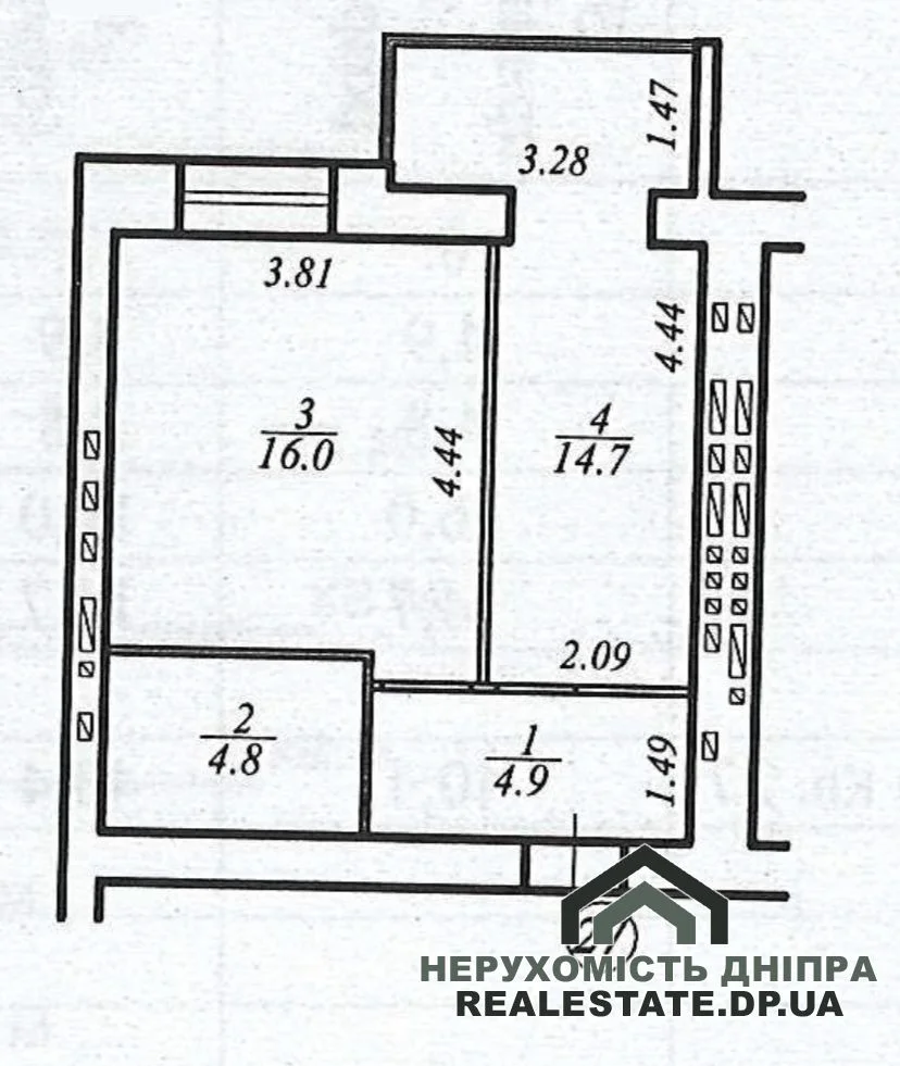 Продам 1к квартиру 41 м² ЖК River Park на ж/м Перемога · 2